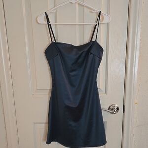 Windsor Elegant Green Satin Dress